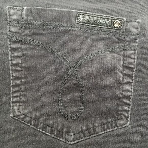 Calvin Klein Jeans Womens 14 Gray Corduroy Pants Straight Leg - Picture 9 of 9